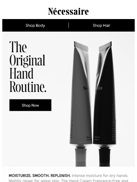 necessaire newsletter: The Original Hand Routine