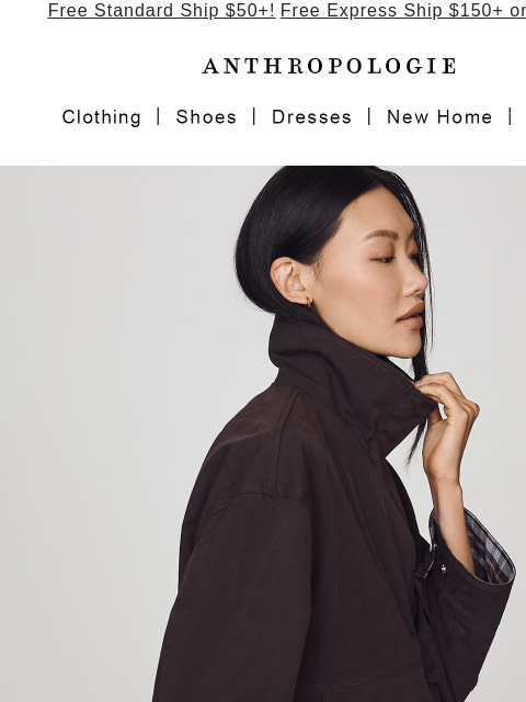 anthropologie newsletter: The funnel neck everyone's wearing