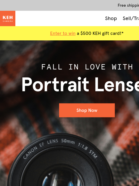 keh newsletter: Your fall portraits start with the right lens