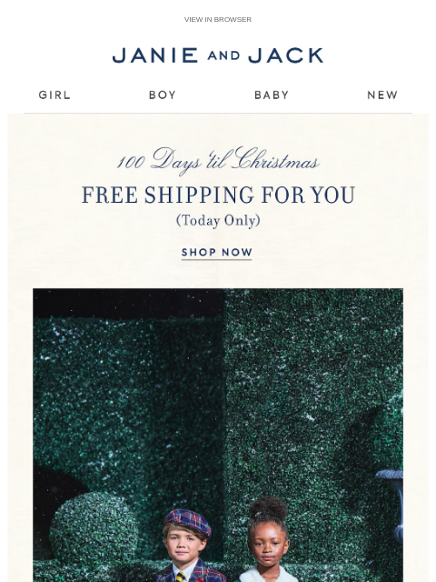janieandjack newsletter: First Look At Holiday: Only 100 Days 'til Christma...