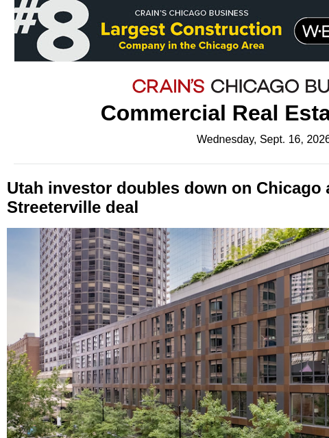 crainalerts newsletter: Streeterville apartments trade for $23.7M