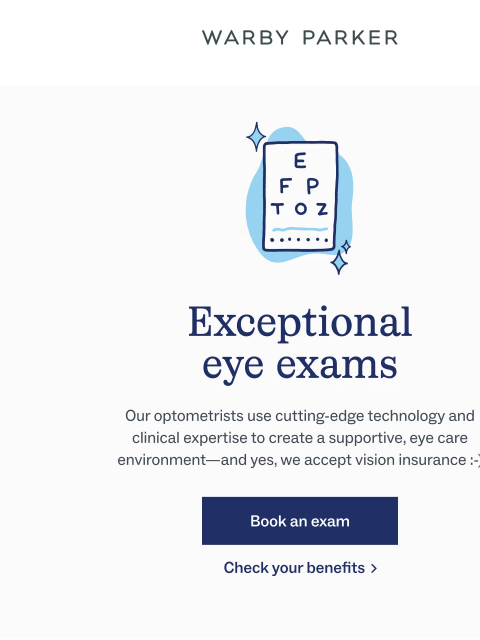 warbyparker newsletter: Your new optometrist