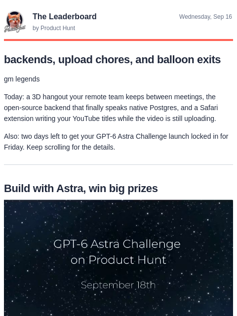 producthunt newsletter: It's like Club Penguin for adults
