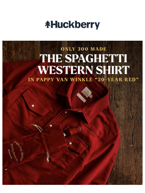 A shirt worth 2x Pappy Giveaway entries, the epic DIY hot tub, a history of tailgating, and more… Flint and Tinder just released a limited-edition Spaghetti Western Shirt inspired by the red velvet bag