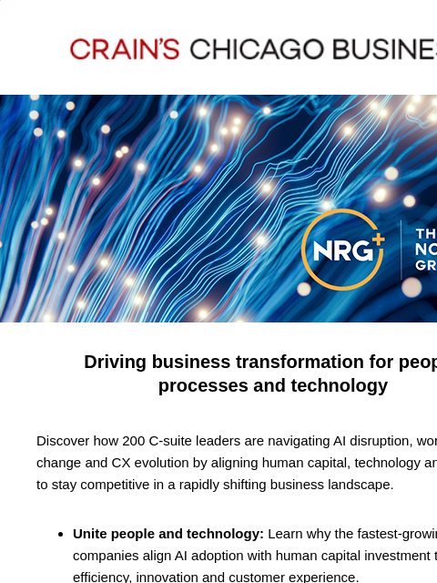 craincontentstudio newsletter: Learn how 200 C-suite leaders are navigating AI di...