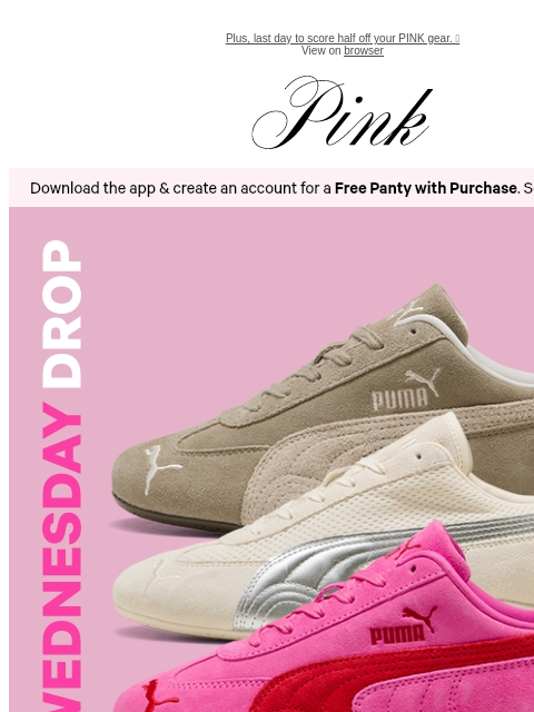 vspink newsletter: Just Dropped: Your Fall Solemate 👟