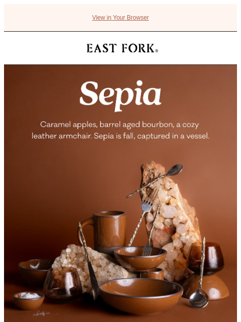 eastfork newsletter: Get to know Sepia