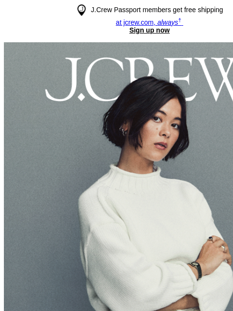 jcrew newsletter: The Rollneck Generation is just getting started...