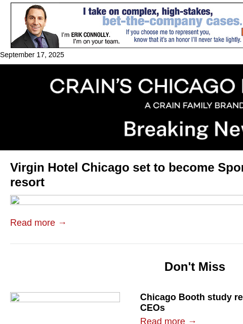 crainalerts newsletter: Virgin Hotel Chicago to become Sports Illustrated ...