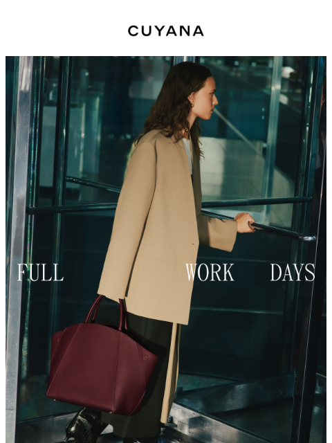 cuyana newsletter: Meetings to Martinis