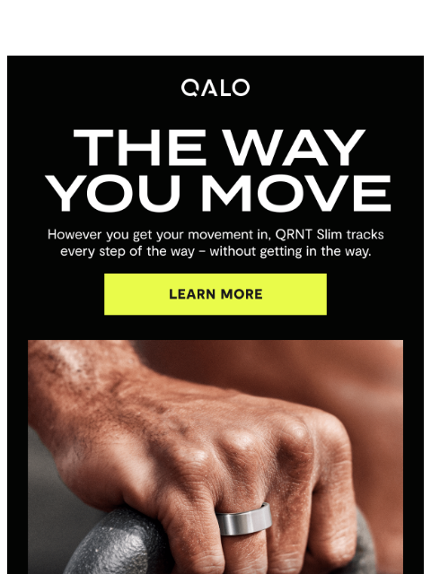 qalo newsletter: QRNT Slim | Activity Tracking π