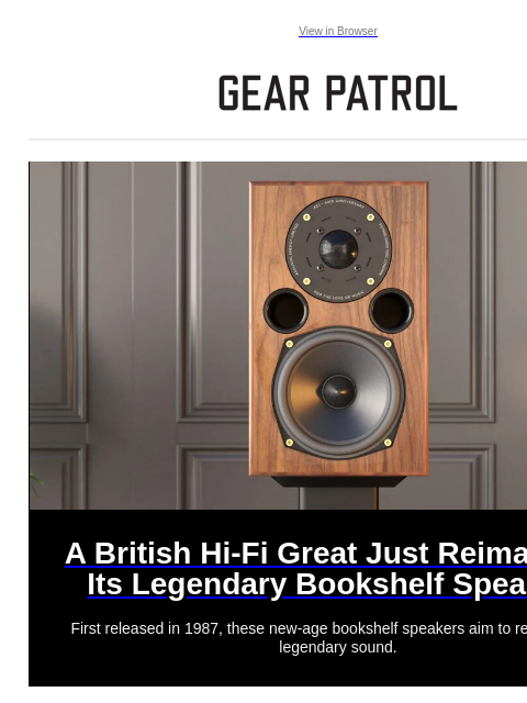 gearpatrol newsletter: These Beautiful British Bookshelf Speakers Revive ...