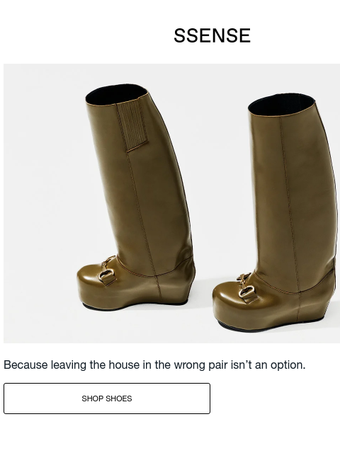 ssense newsletter: Sale’s Best Shoes