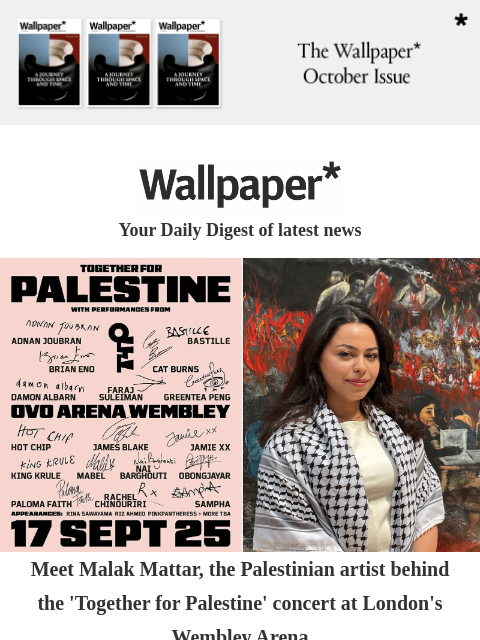 futureplc newsletter: 'Together for Palestine': meet the artist behind t...
