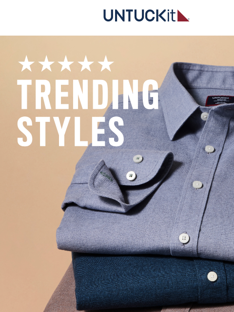 untuckit newsletter: NEW For Fall, Plus ⭐⭐⭐⭐⭐!