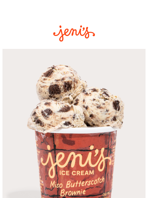 jenis newsletter: Hi again, Miso Butterscotch Brownie