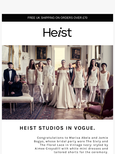 heist-studios newsletter: HEIST STUDIOS IN VOGUE
