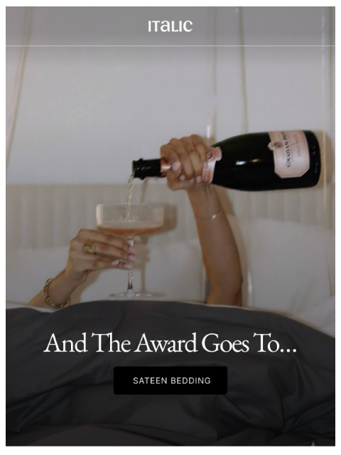 italic newsletter: Meet GQ’s Favorite Sheets.