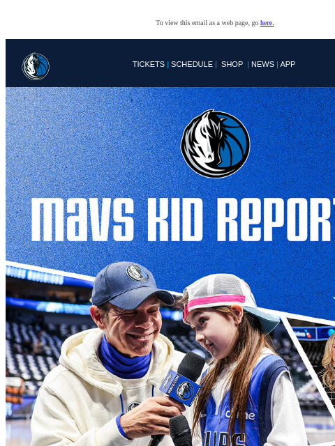 mavsmail newsletter: 🎤 Your MFFL could be the next Kid Reporter!