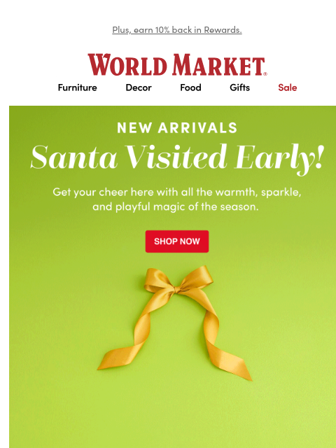 emailworldmarket newsletter: Our 2025 Christmas Collection is HERE
