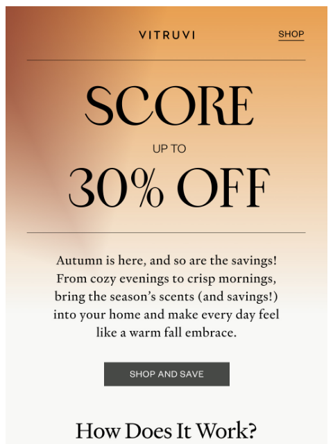 vitruvi newsletter: Autumnโs Best Deal Is Here! ๐