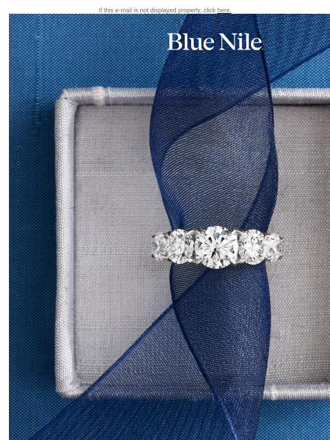 bluenile newsletter: Five Diamonds. Infinite Meaning.