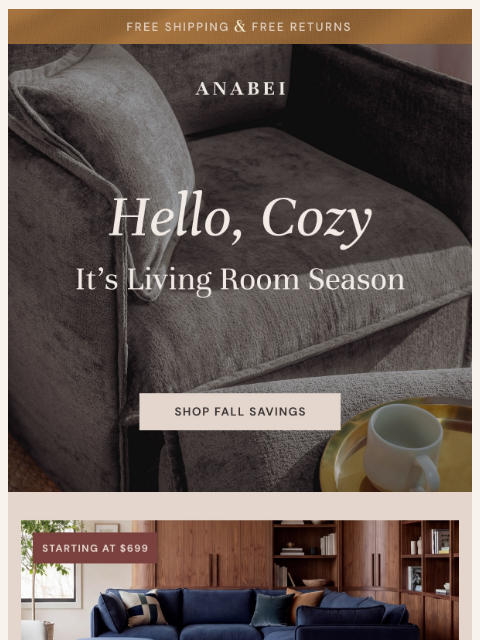 anabei newsletter: Hello, Cozy 🧦🪵🍁