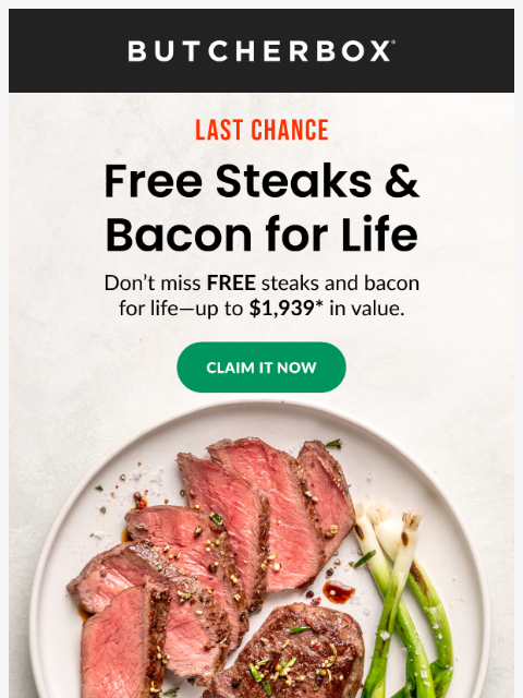 butcherbox newsletter: Free Meat Alert: Ends Tonight 🤯