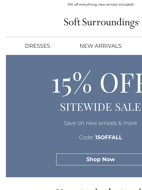 softsurroundings newsletter: Don't Miss Sitewide Savings