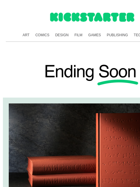 kickstarter newsletter: Last call for dinner, Mesopotamian style