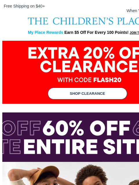 childrensplace newsletter: The clearance math is mathing 🧮