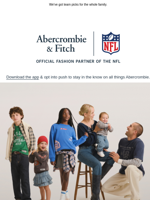 abercrombie newsletter: Tailgate season is in full force.