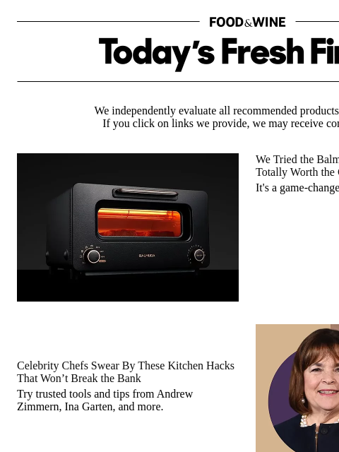 foodandwine newsletter: Celebrity Chefs Swear By These Affordable Kitchen ...