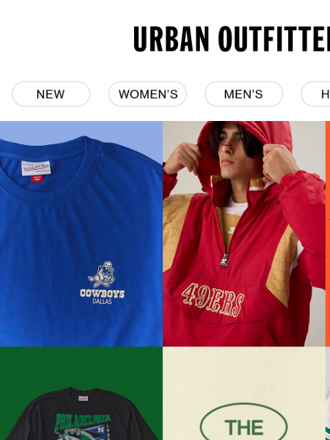 urbanoutfitters newsletter: Official football gear is here! 🏈