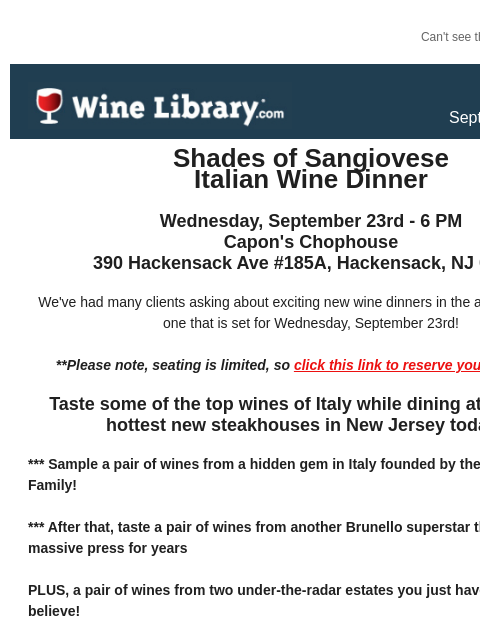 winelibrary newsletter: Napa Cabernet Sampling PLUS a few seats remain for...
