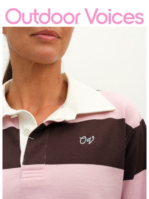 outdoorvoices newsletter: COLOR DROP: CLUB POLO