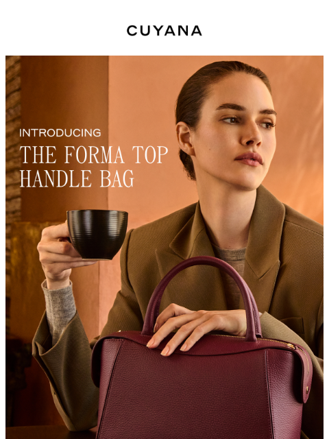 cuyana newsletter: New Forma Top Handle Bag