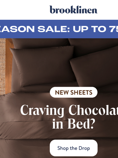 brooklinen newsletter: Meet the Color of Now: Brooklinen Brown Sheets