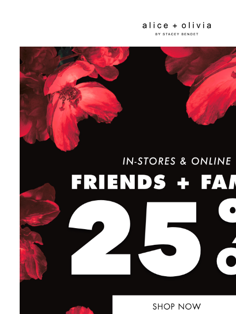 YOU NEED TO SEE THIS ‌ ‌ ‌ ‌ ‌ ‌ ‌ ‌ ‌ ‌ ‌ ‌ ‌ Header Logo Header Logo TAKE 25% OFF SELECT STYLES. ONLY ITEMS MARKED WITH "FRIENDS + FAMILY" ARE ELIGIBLE FOR THE PROMOTION. VALID ON