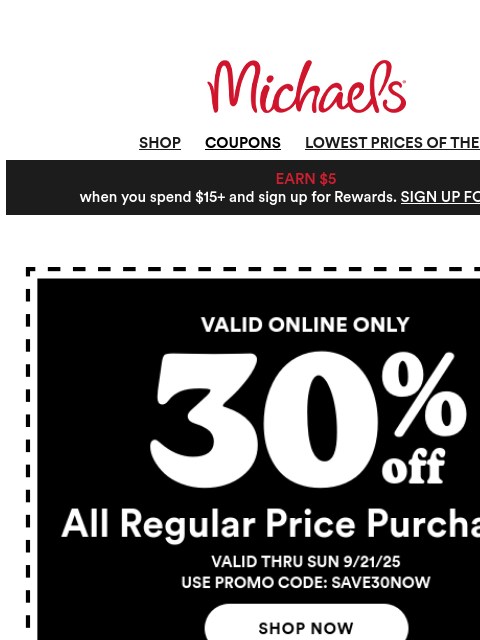 michaels newsletter: 🥰 Get up to 60% off to make four projects for the...