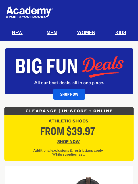 academy newsletter: Work Boot Hot Deal: $20 Off Ariat