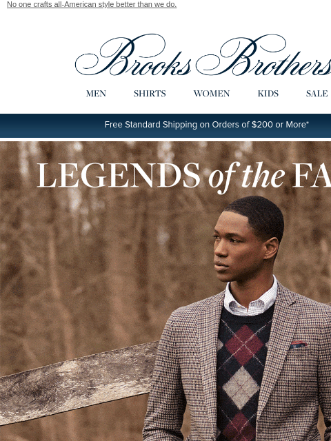 brooksbrothers newsletter: Explore the new legendary collection