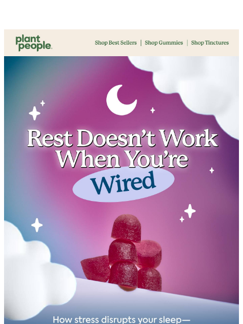 plantpeople newsletter: Why Stress Steals Your Sleep ๐ค