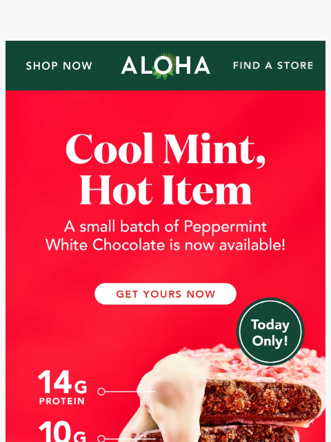 aloha newsletter: Craving Peppermint White Chocolate?