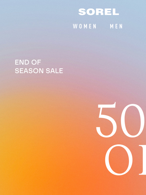 sorel newsletter: The End of Season Sale