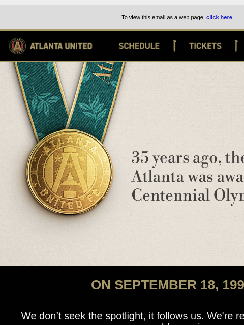 atlutd newsletter: Atlanta's Spotlight Anniversary