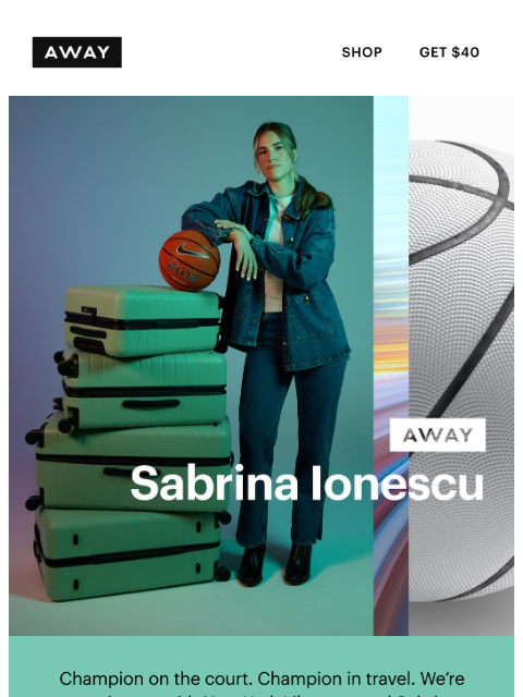 awaytravel newsletter: Introducing: Sabrina Ionescu's Away game
