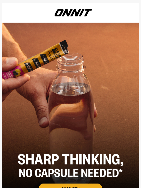 onnit newsletter: Focus to go. Flavor you’ll love.
