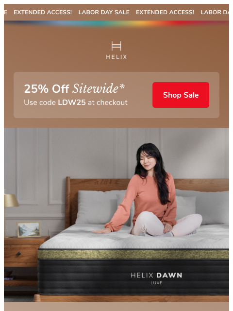 helixsleep newsletter: Only days left to save 25%