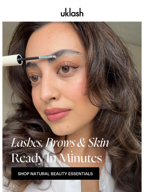 uklash newsletter: Beauty essentials made easier for mornings ⛅🕖